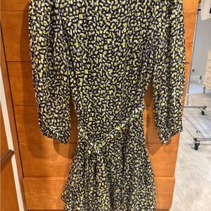 Alice + Olivia Black and Yellow Geometric Dress